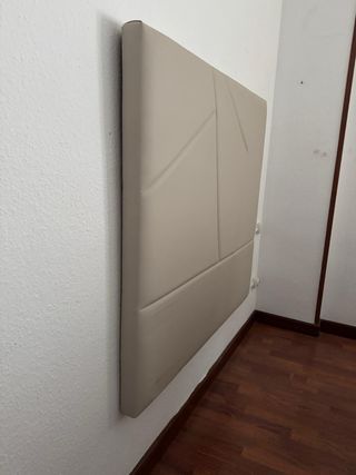 Cabecero cama 1.05 beige polipiel