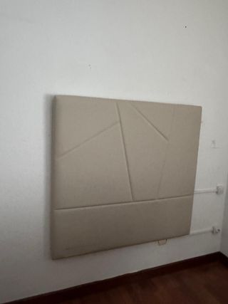 Cabecero cama 1.05 beige polipiel