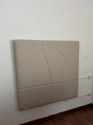 Cabecero cama 1.05 beige polipiel