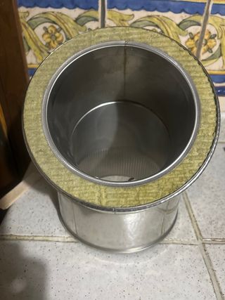 Codo chimenea CDP 150mm 45° acero inox Bofill 3