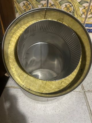 Codo chimenea CDP 150mm 45° acero inox Bofill 3