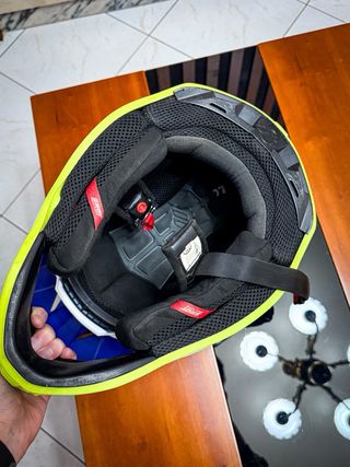 Capacete Shot Furious Series Azul/Amarelo