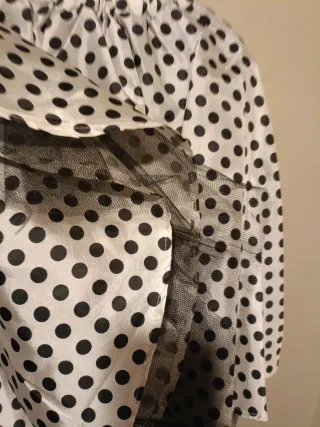 Disfraz Negro y Blanco Talla Única