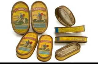 Lote 12  Latas vintage Conservas S Jorge