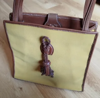 Bolso Loewe Vintage Piel y Lona