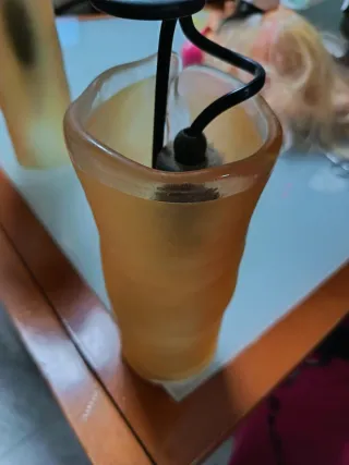 Lámpara de techo cristal y metal