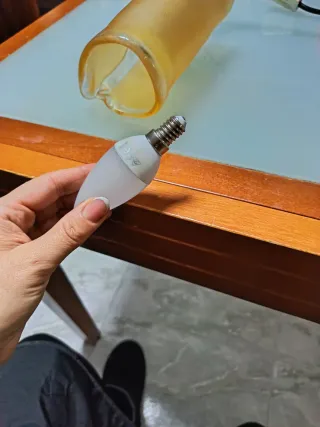 Lámpara de techo cristal y metal