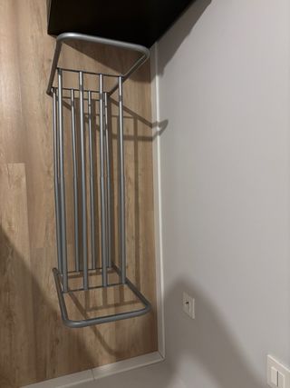 Zapatero Metálico Plata 2 Estantes