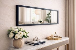 Espelho Retangular Preto 94x34cm