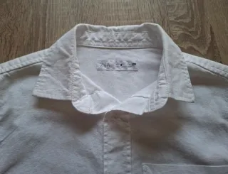 Camisa blanca niña Zara Talla 8