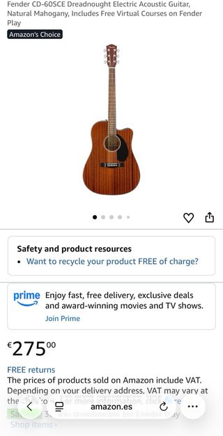 Guitarra Acústica Fender CD60 All Mahogany