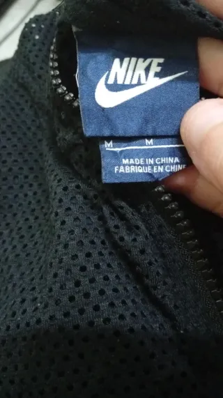 Sudadera Malla Nike Capucha Negra Talla M pequeña