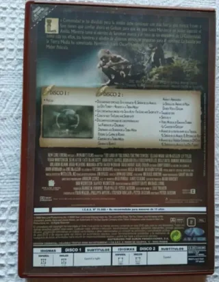 2 DVD "EL SEÑOR DE LOS ANILLOS".