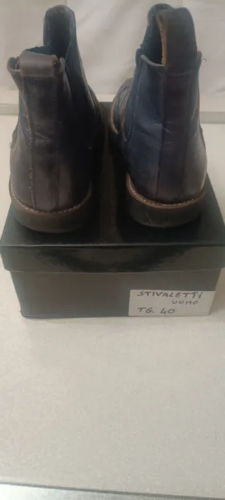 Stivaletti Uomo Tg. 40 Blu