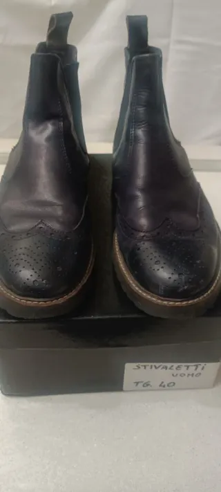 Stivaletti Uomo Tg. 40 Blu