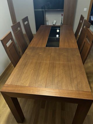 Mesa Comedor Extensible + 6 Sillas