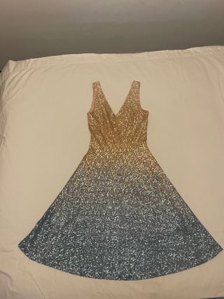 Vestido midi fiesta lentejuelas Simorra Como nuevo