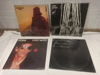Lote de vinilos de Rolling Stones,Lou Reed,ELP...