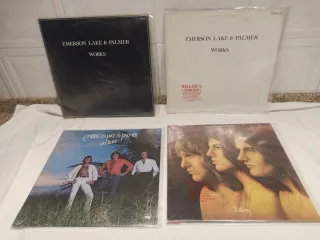 Lote de vinilos de Rolling Stones,Lou Reed,ELP...