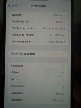 iPhone 13 Pro Max Grafito • 256 GB