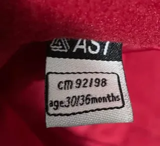 Tuta da neve AST bambina 3 anni