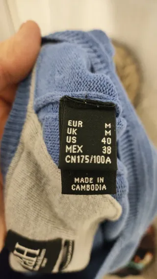 Jersey Pedro del Hierro azul jaspeado talla M