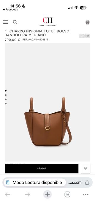 Bolso CH Carolina Herrera Marrón DE ESTA TEMPORADA