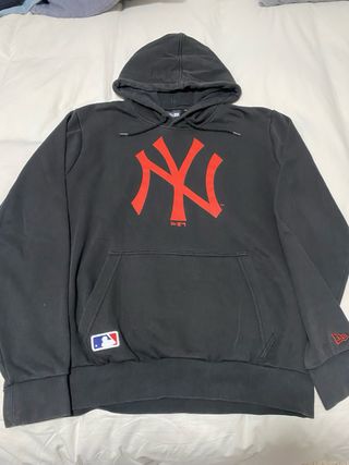 Sudadera negra con capucha New Era NY