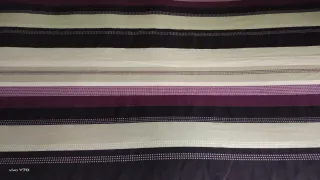 Funda Nórdica Rayas Beige y Morado para cama 1,50