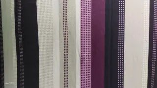 Funda Nórdica Rayas Beige y Morado para cama 1,50