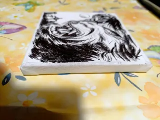 Disegno su tela - Lupo mannaro