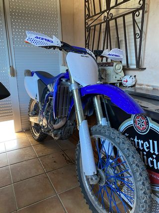 Yamaha 450cc yzf Motocross Azul y Blanca