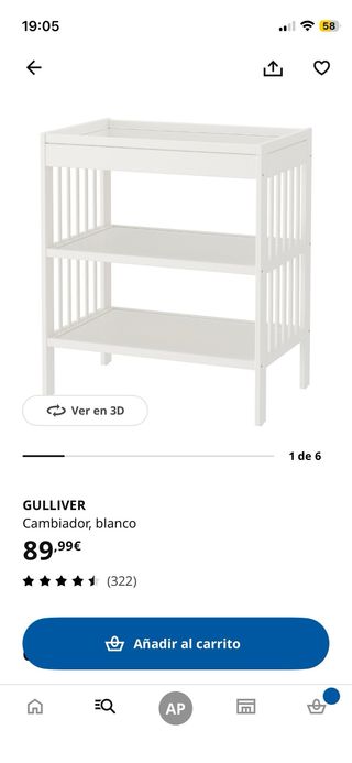 Cambiador Bebé Ikea Blanco