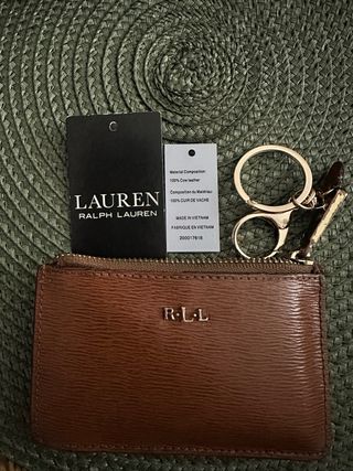 Tarjetero Lauren Ralph Lauren Piel Marrón