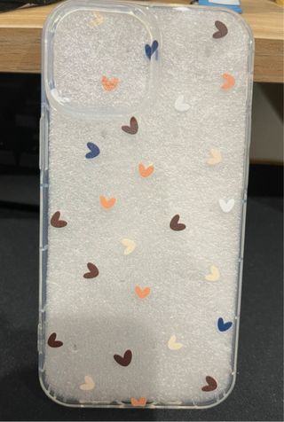 Pack 2 Fundas iPhone 13 mini Flores y Corazones