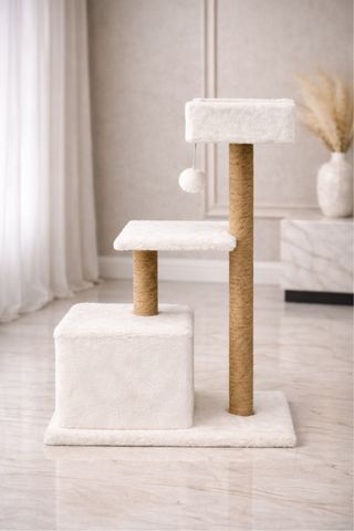 Arranhador para gatos com bola