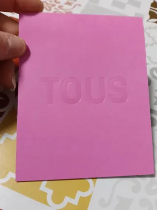 Anillo Tous Plata Baño Oro 18KT, tallaje 14.