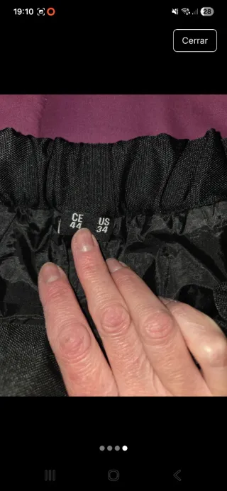 Pantalón de agua moto negro