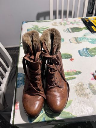 Botas Panama Jack Marrones Tacon