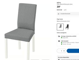 Mesa Redonda + 4 Sillas ROSENTORP y KÄTTIL