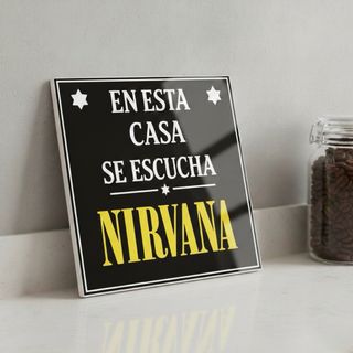 Azulejo En esta casa se escucha Nirvana