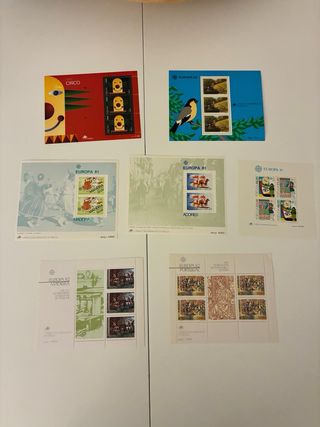 Minipliegos y hoja bloque varios países