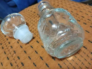 Bottiglietta ARREDO vintage vetro con tappo cl 200