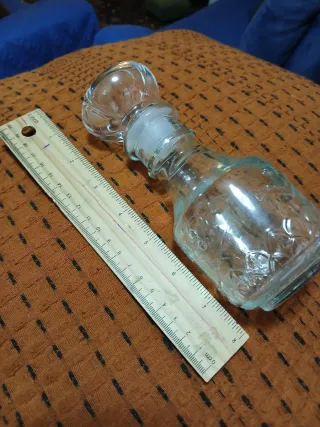 Bottiglietta ARREDO vintage vetro con tappo cl 200