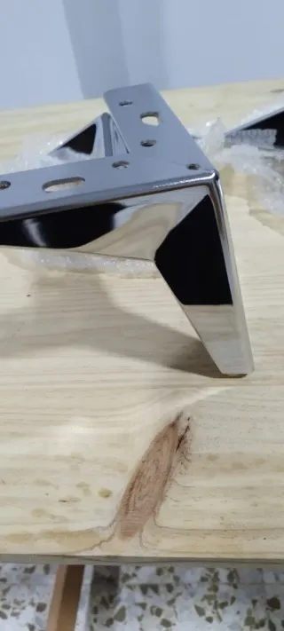4 Patas Cromadas para Muebles/Sofá