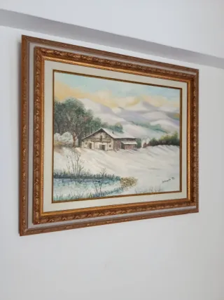 Cuadro Decorativo Bailarina Beige y Dorado