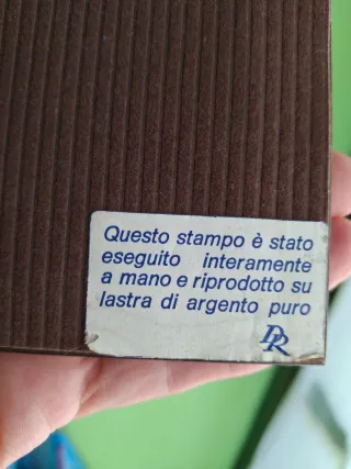 Mini quadro in argento 925