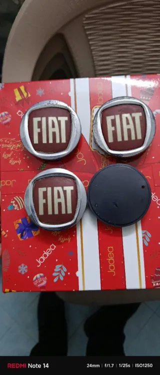 4 Tappi Coprimozzo Fiat 500