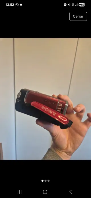 Sony Handycam DCR-SX34 Roja