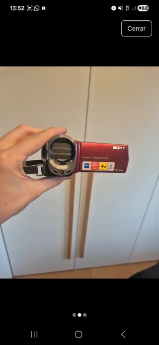 Sony Handycam DCR-SX34 Roja